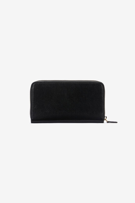 RC Portafoglio in pelle con Monogram RC Nero OOA00B-PZ015