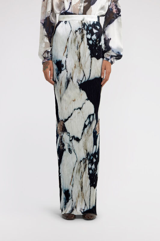 RC Marble Print Skirt Black/White TWT310-7NN18