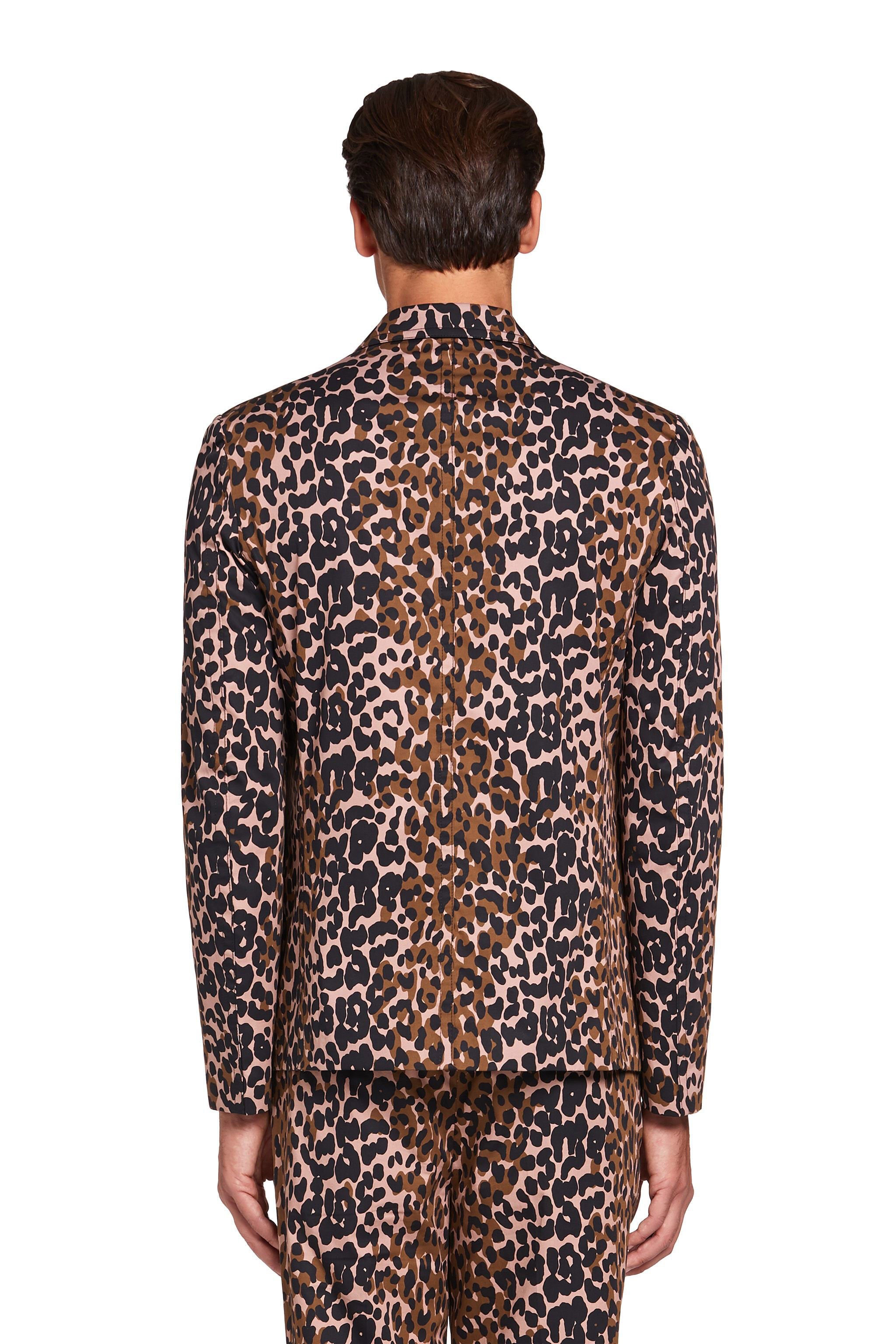 RC Veste de costume à motif Double Leo FUDGE/BLACK KNT440-7MU32