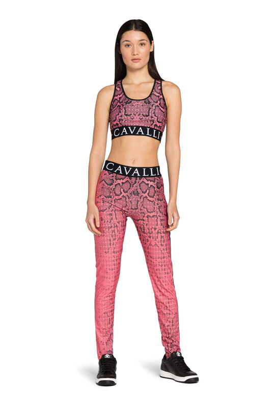 RC Python-Print Crop Top RC Python-Print Crop Top Pink IST60A-LNE11