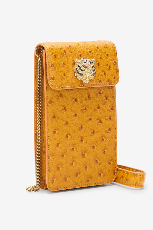 RC Mini Roar Bag With Jeweled Tiger Yellow UKA005-PZ702
