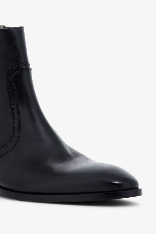 RC Leather Chelsea Boots Black TRS010-PZ01A