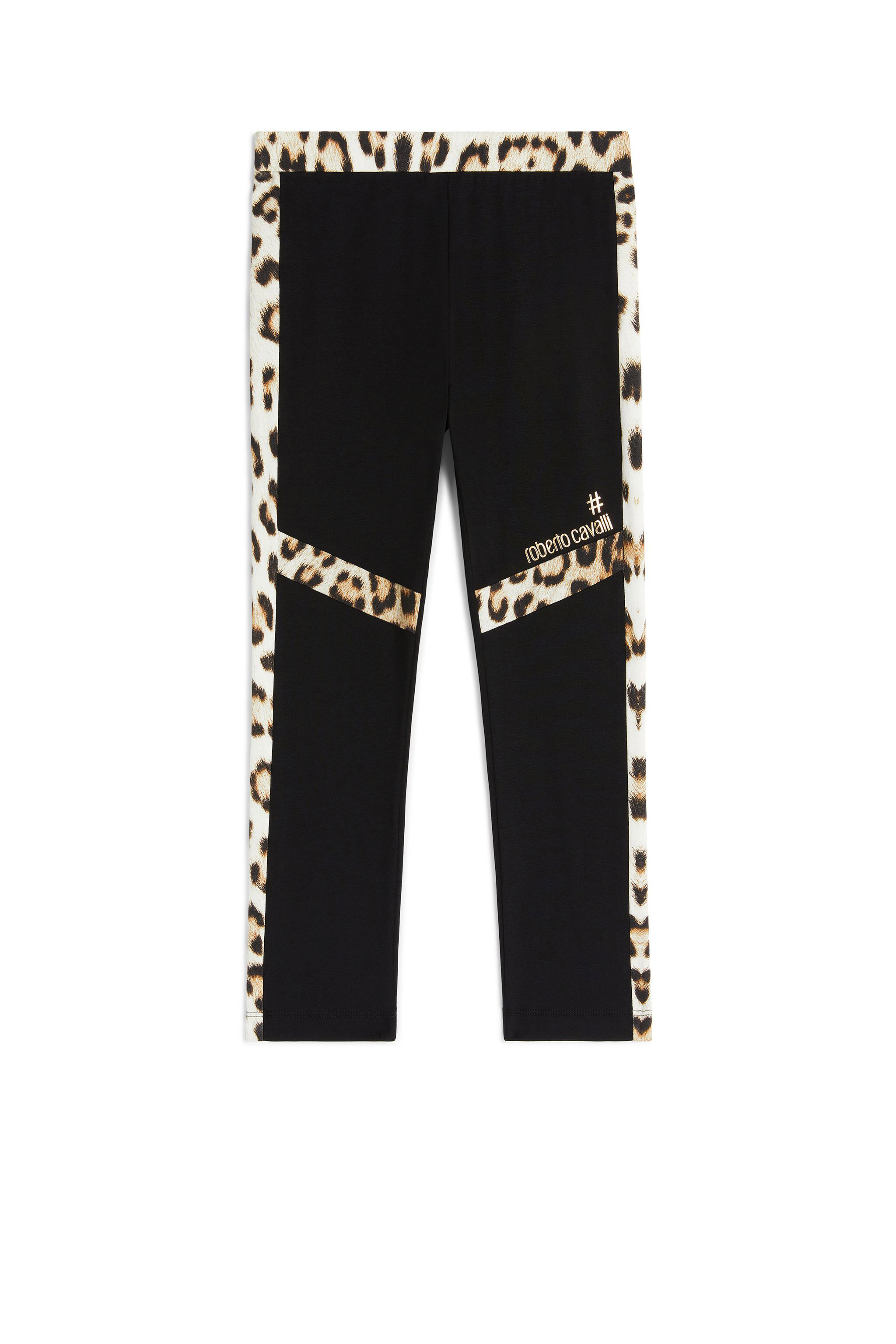 JU Leggings con inserti Leopard BLACK MJT205-JV025
