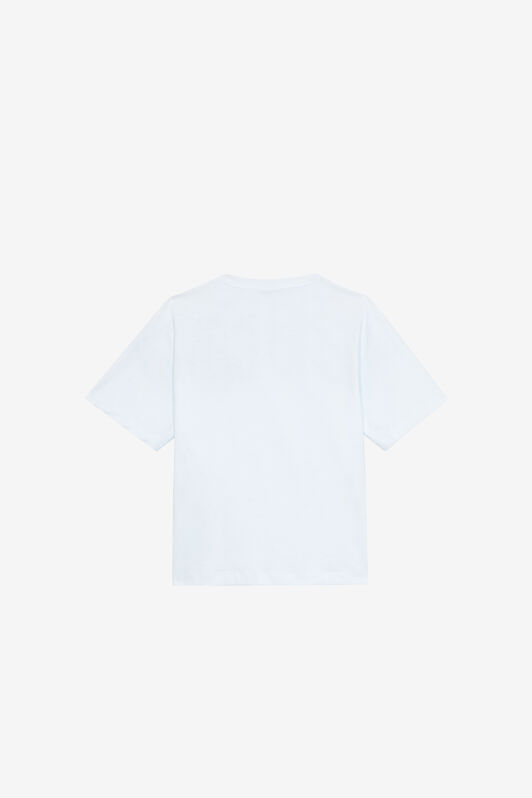 JU T-Shirt Con Lettering E Patch Monogram RC Bianco UJT60J-JD001