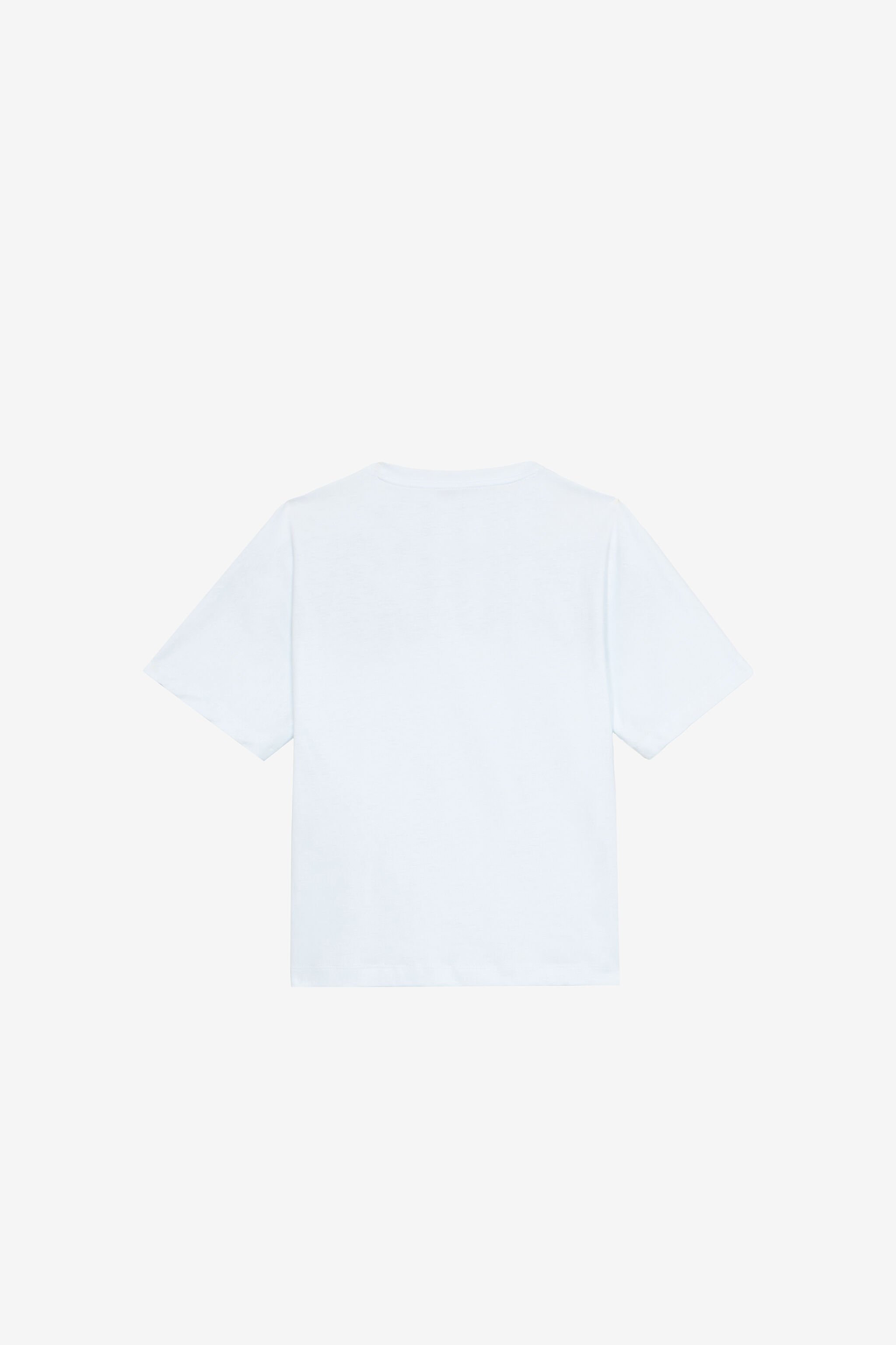 JU T-Shirt Con Lettering E Patch Monogram RC Bianco UJT60J-JD001