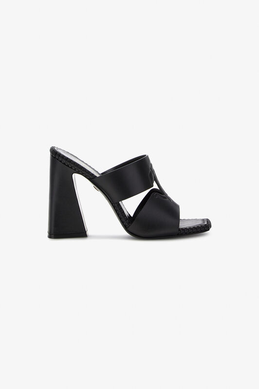RC Sandals with Monogram Mirror Snake Schwarz SKS004-PZ172