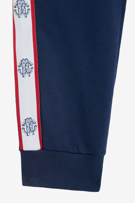 JU Blue Track Pants with RC Monogram NAVY VJT20A-CF050