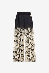 ${brand} Python-Print Wide-Leg Trousers ${colorDescription} ${masterID}