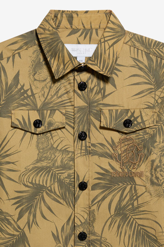 JU Chemise Imprimé Jungle KHAKY TJT70F-7MN36