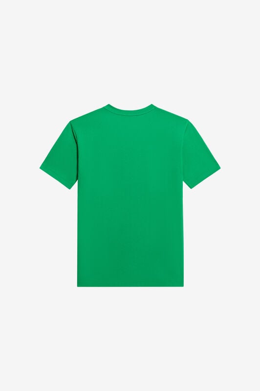 JU White Cotton T-Shirt GREEN TJT61J-JD001