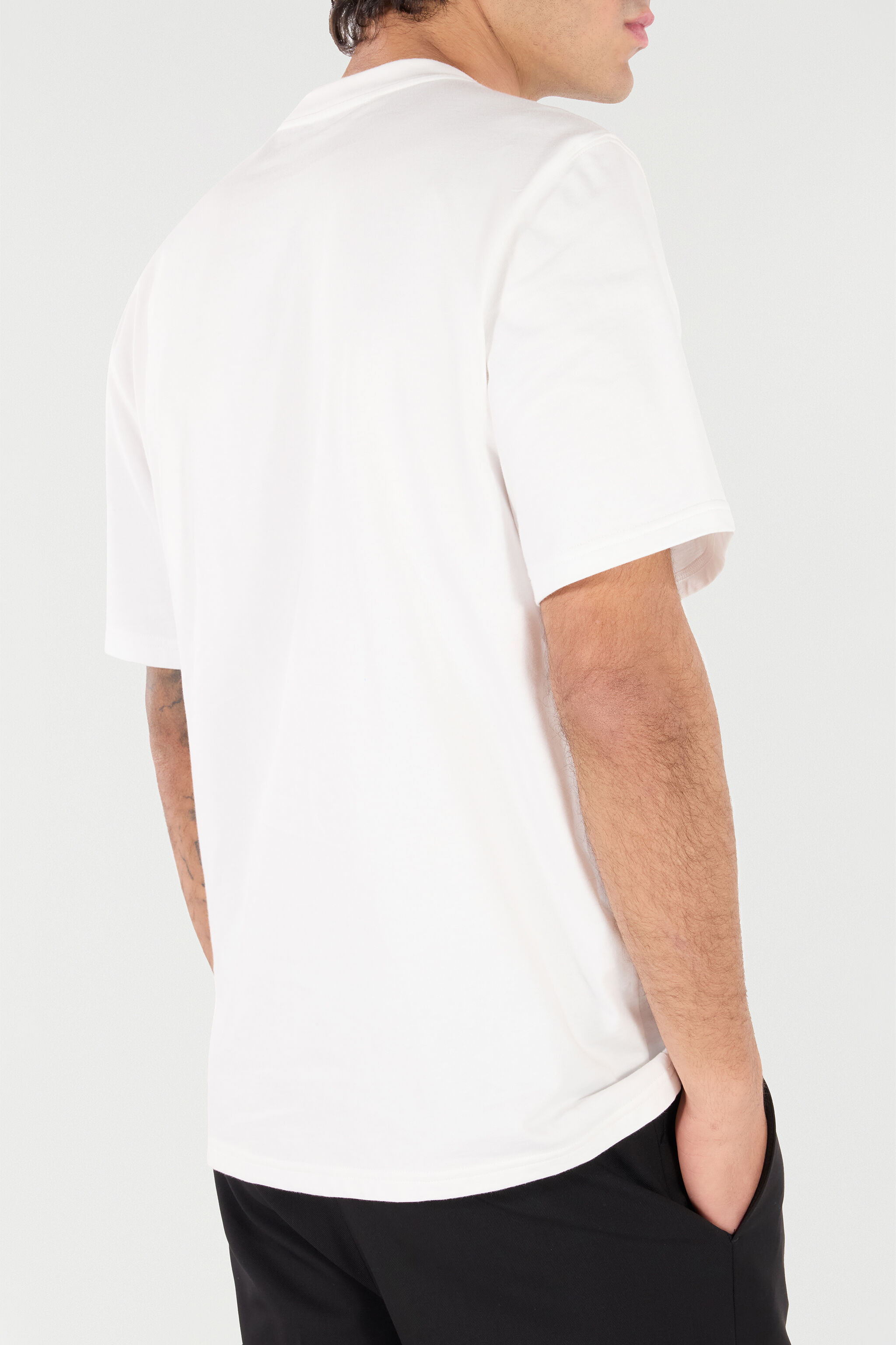 RC Cotton T-Shirt with Monogram White VRT61C-JD060