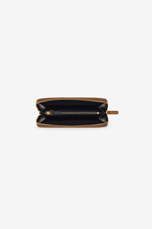 RC Wallet with Monogram RC and zip Bronze SKA001-PN199