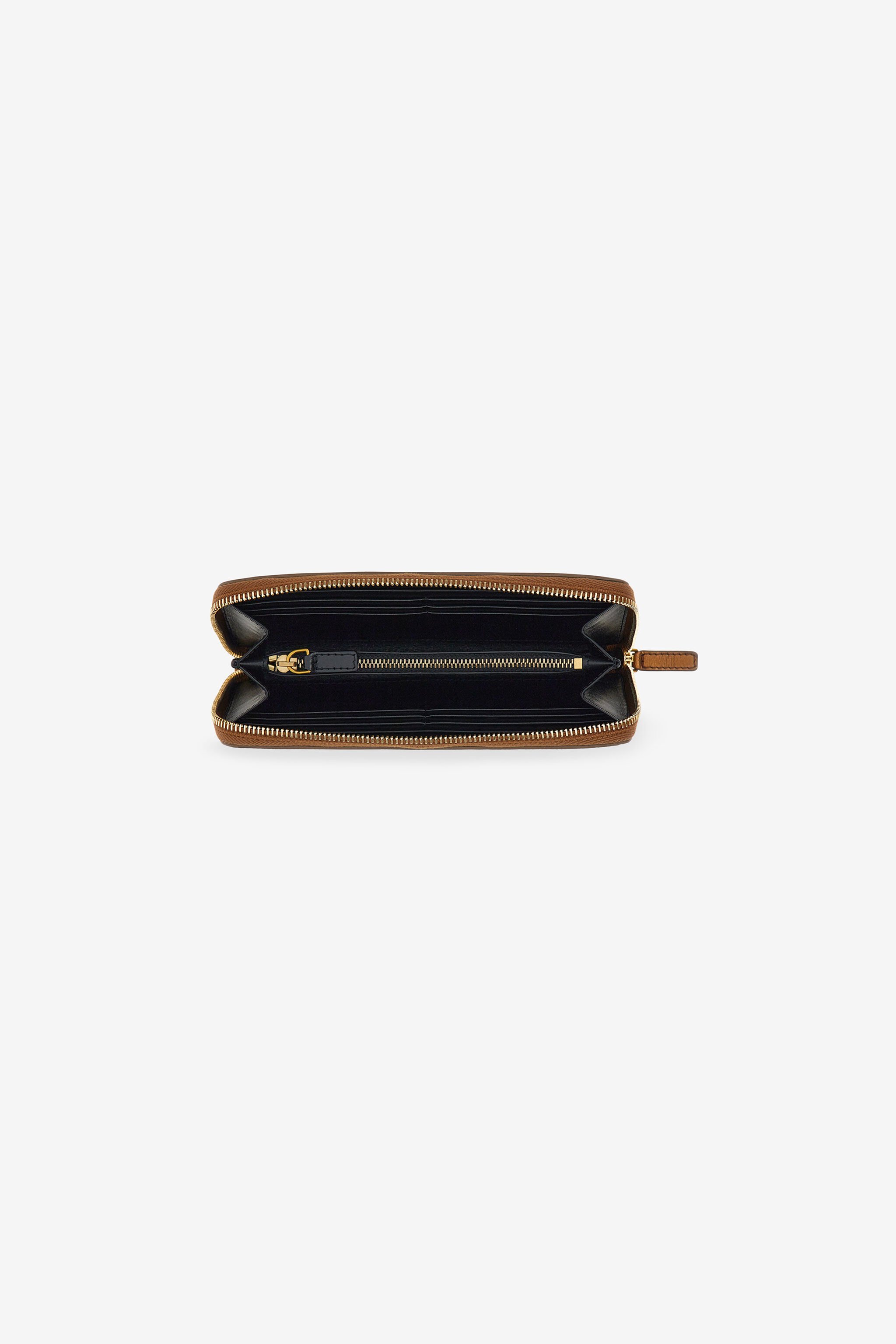 RC Wallet with Monogram RC and zip Bronze SKA001-PN199
