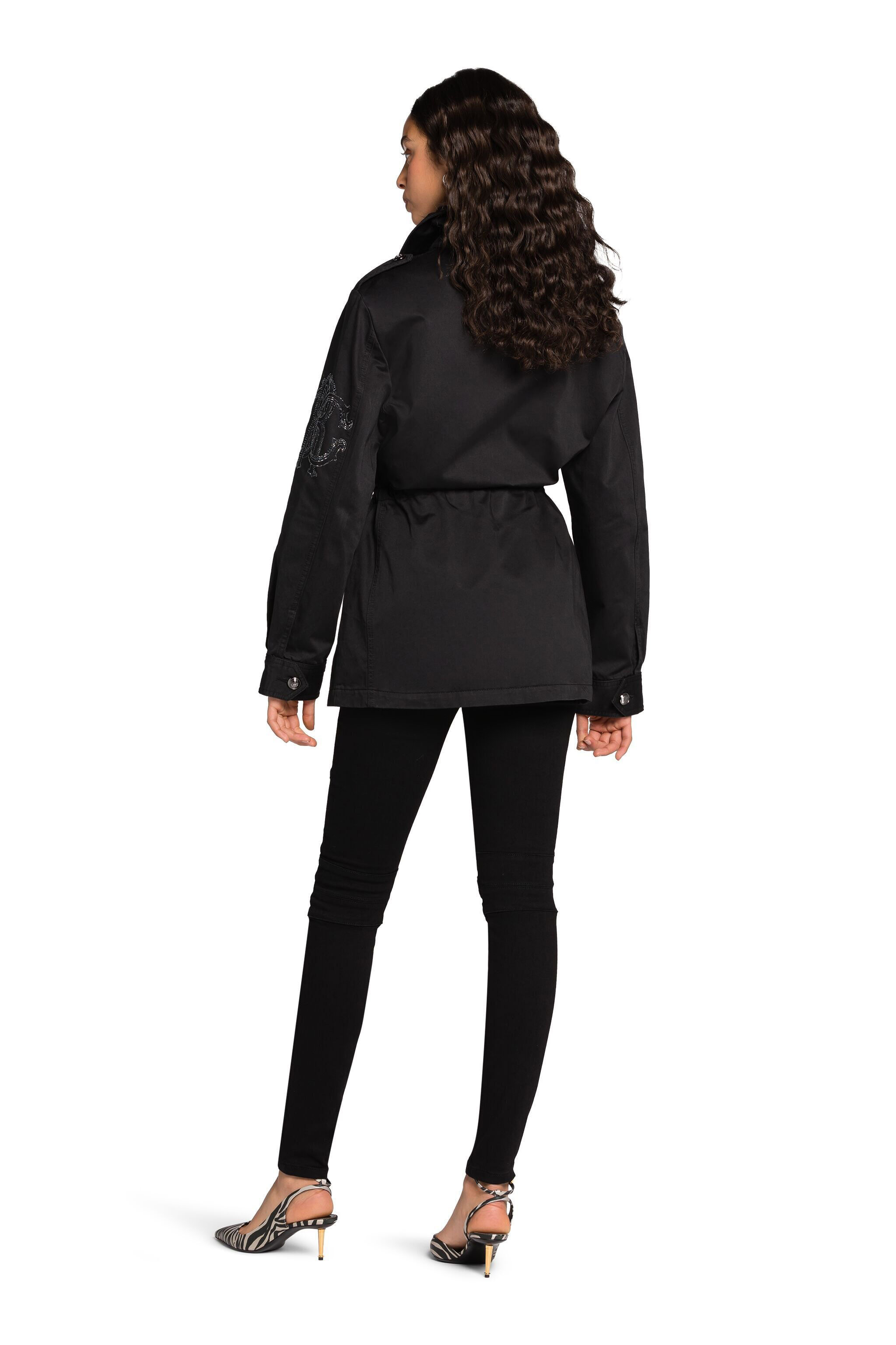RC RC Monogram Drawstring Jacket Black JST40A-FA017