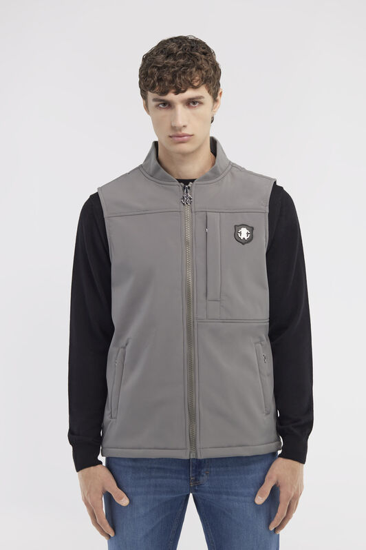 RC Padded vest with logo Gray NOT40H-SB001