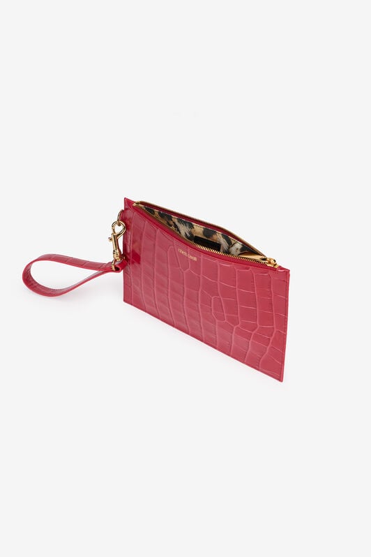 RC Pochette rose ancien effet crocodile RC Pochette rose ancien effet crocodile ANTIQUE ROSE VKA105-PZ975