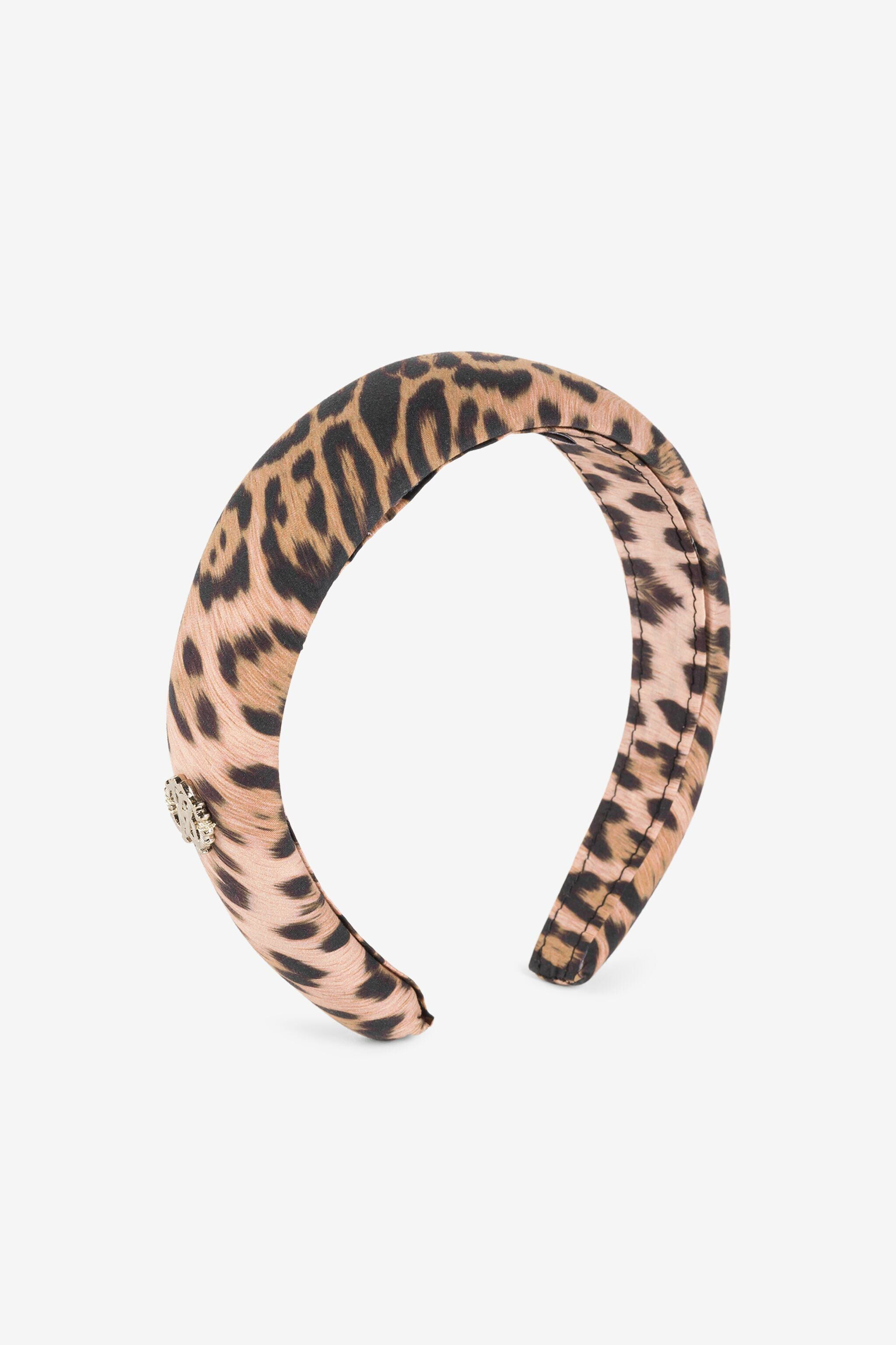 JU Diadema con motivo de leopardo Natural QJI017-CIF65