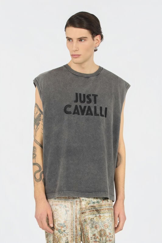 JC T-shirt Grigia Con Logo JC T-shirt Grigia Con Logo BLACK WFT066-WF096