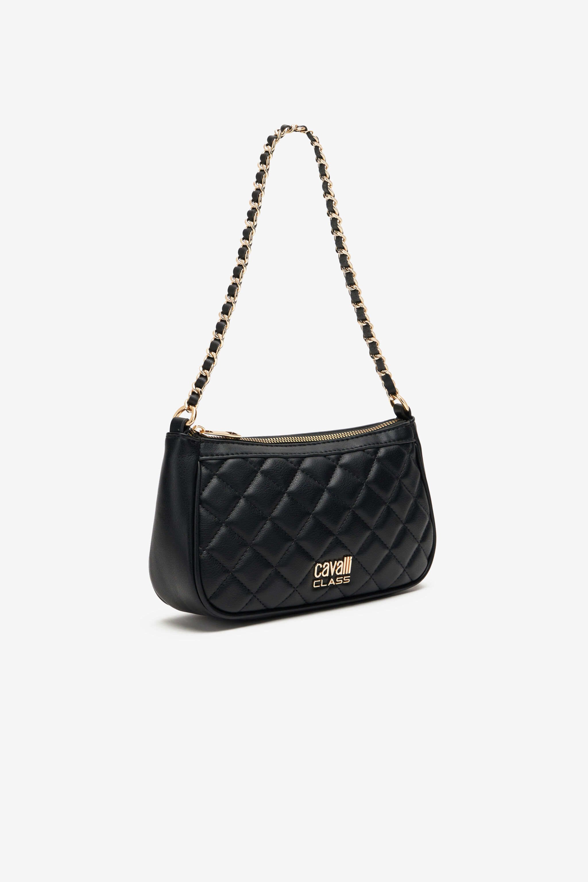 CL Borsa a spalla con impunture Cavalli Class Nero SXB01I-AB076