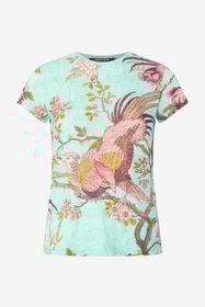 ${brand} T-shirt con Stampa Oriental Bird ${colorDescription} ${masterID}