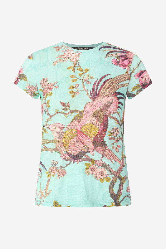 RC T-Shirt with Naturalistic Print RC T-Shirt with Naturalistic Print Blue/Pink VKT61A-3DP76