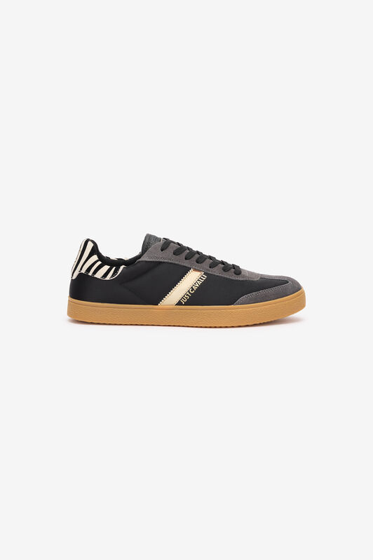 JC Sneakers Avec Contrefort Zèbre Black SFS063-SF309