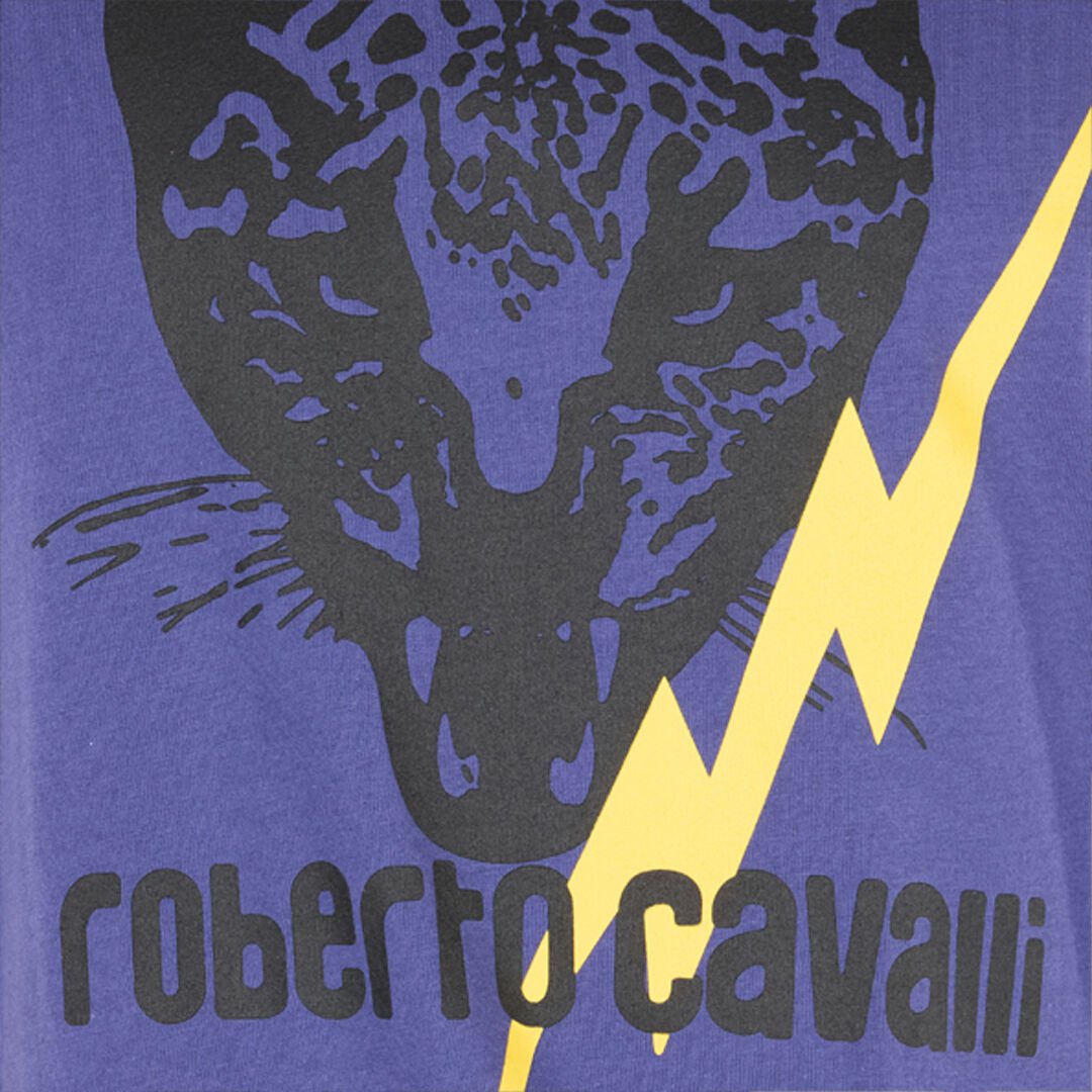 RC T-Shirt Con Fulmine E Giaguaro Navy POT60B-JD060