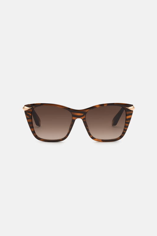 RC Sunglasses with acetate front combined with metal temples SHINY STRIPED CHELSE VALD04-ID240