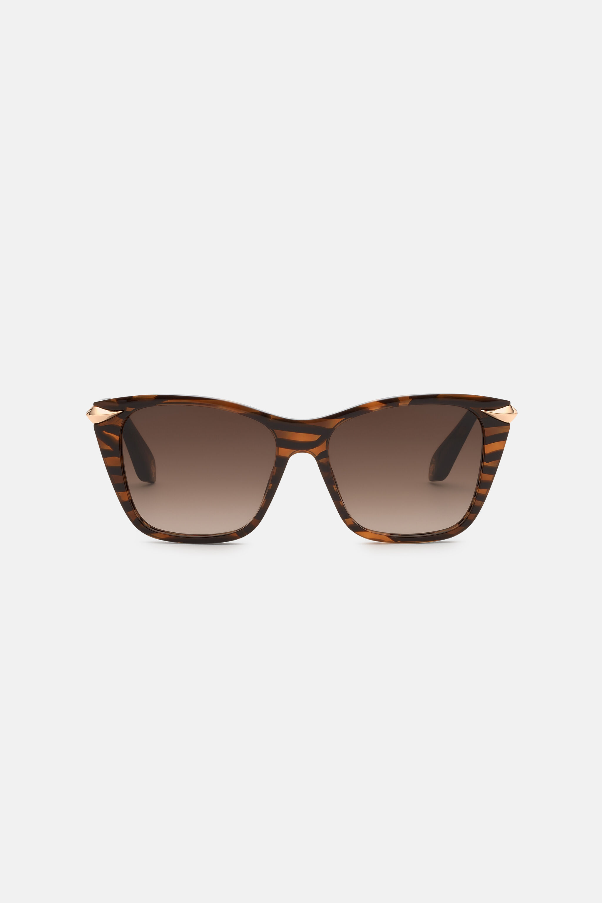 RC Sunglasses with acetate front combined with metal temples SHINY STRIPED CHELSE VALD04-ID240