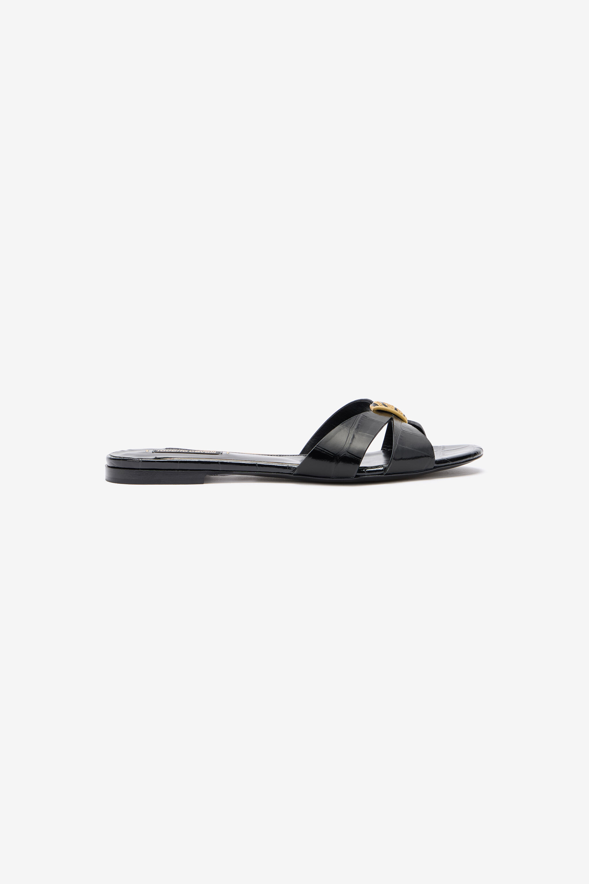 RC Slides with Jewel Embellishment Black VKS023-PZ579