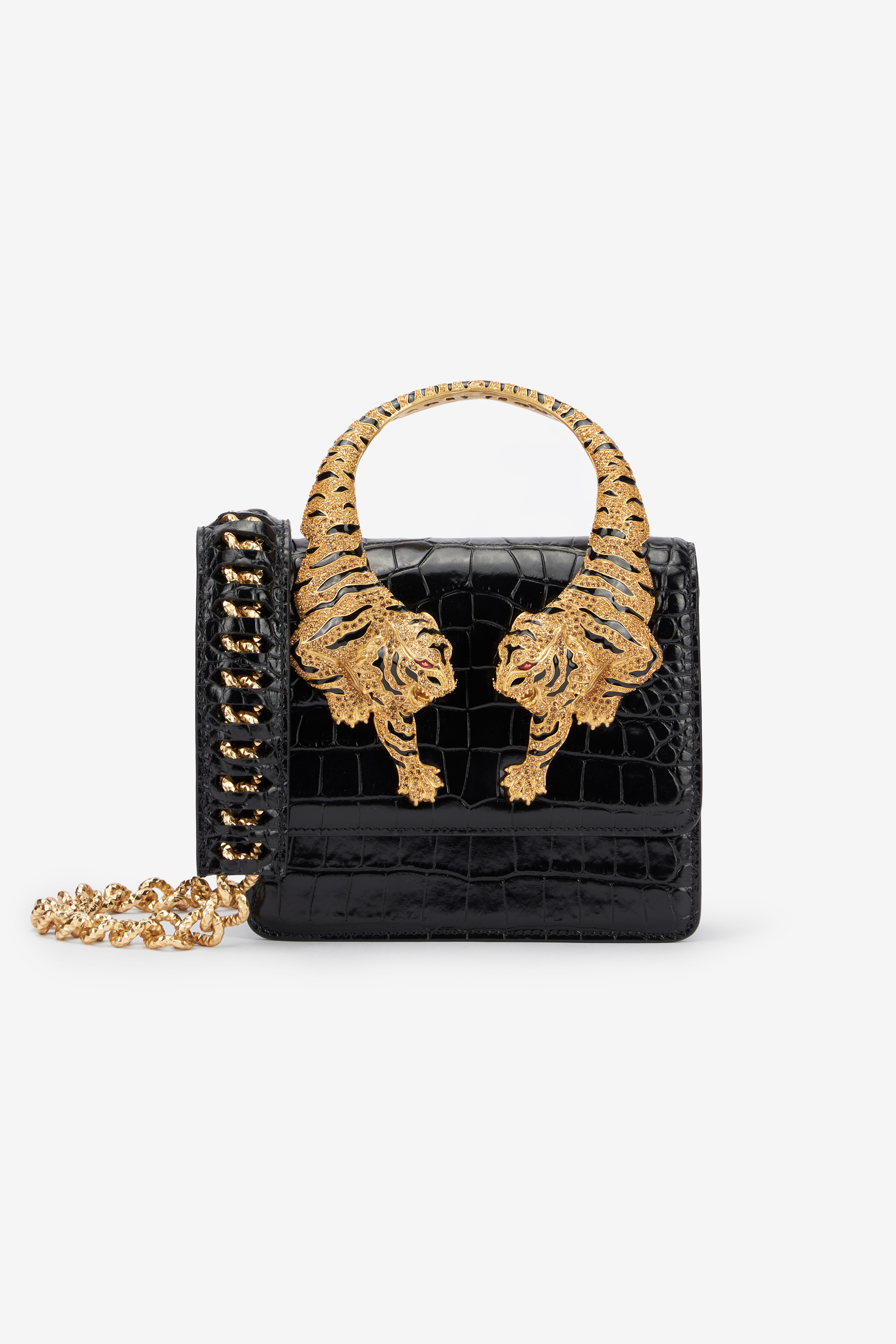 Small Roar Bag in Black for Women | Roberto Cavalli®