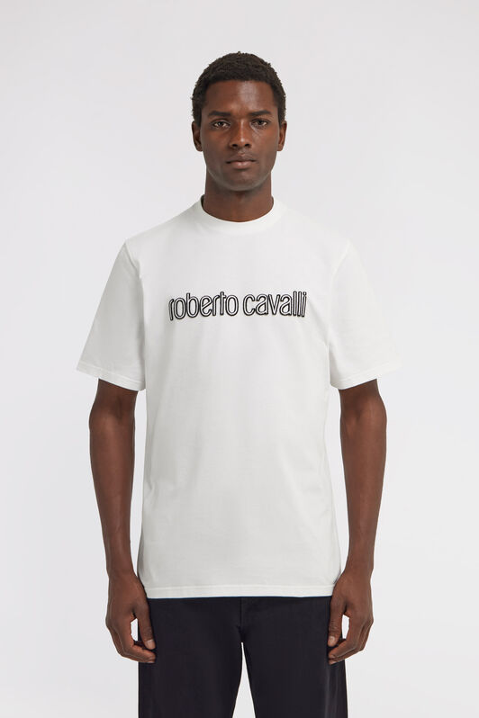 RC Roberto Cavalli Logo T-Shirt White TRT61B-JD060