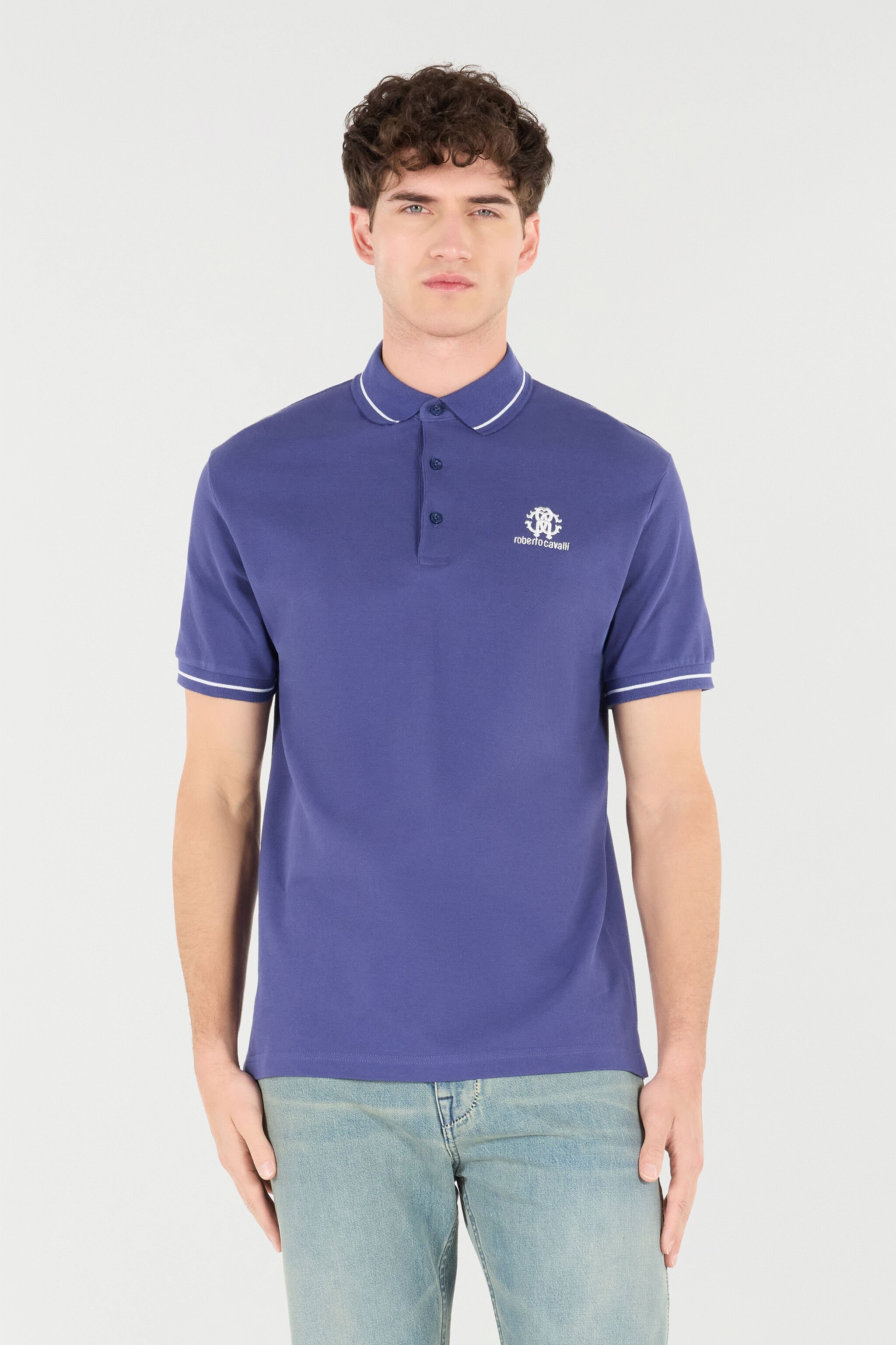 RC Polo With RC Monogram And Logo Dark blue POT64B-KB001