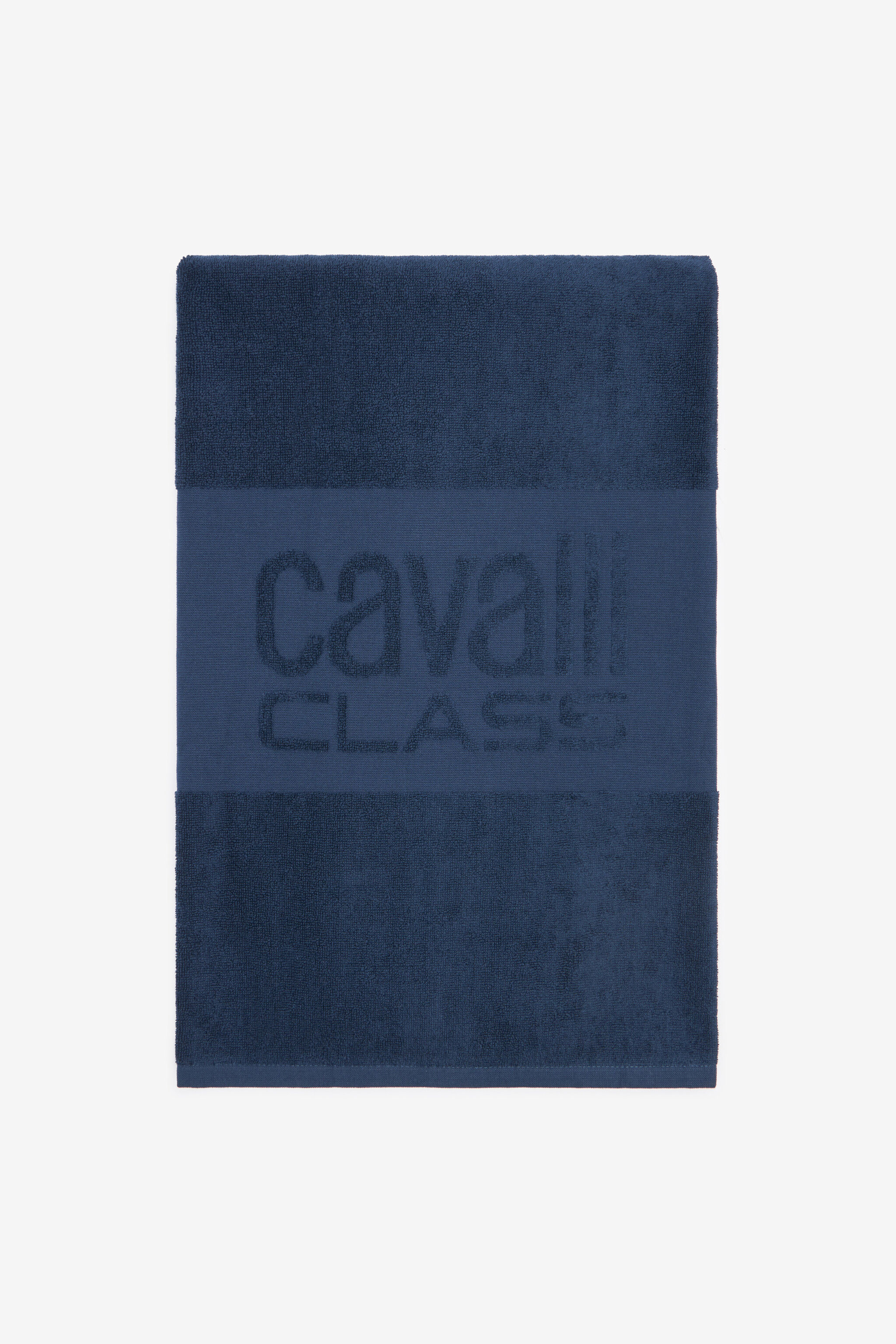 Beach towel with Cavalli Class logo in Roberto Cavalli