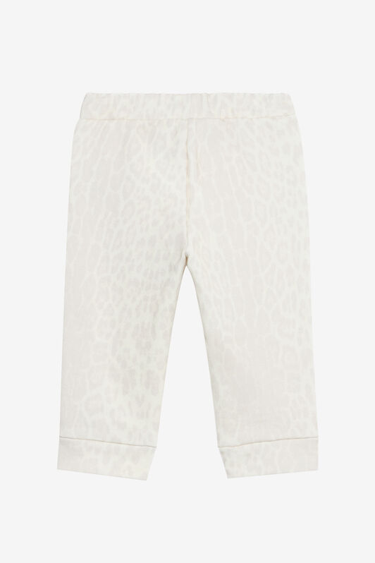 JU Ivory Track Pants with Jaguar Skin AVORY VJT204-5OO52