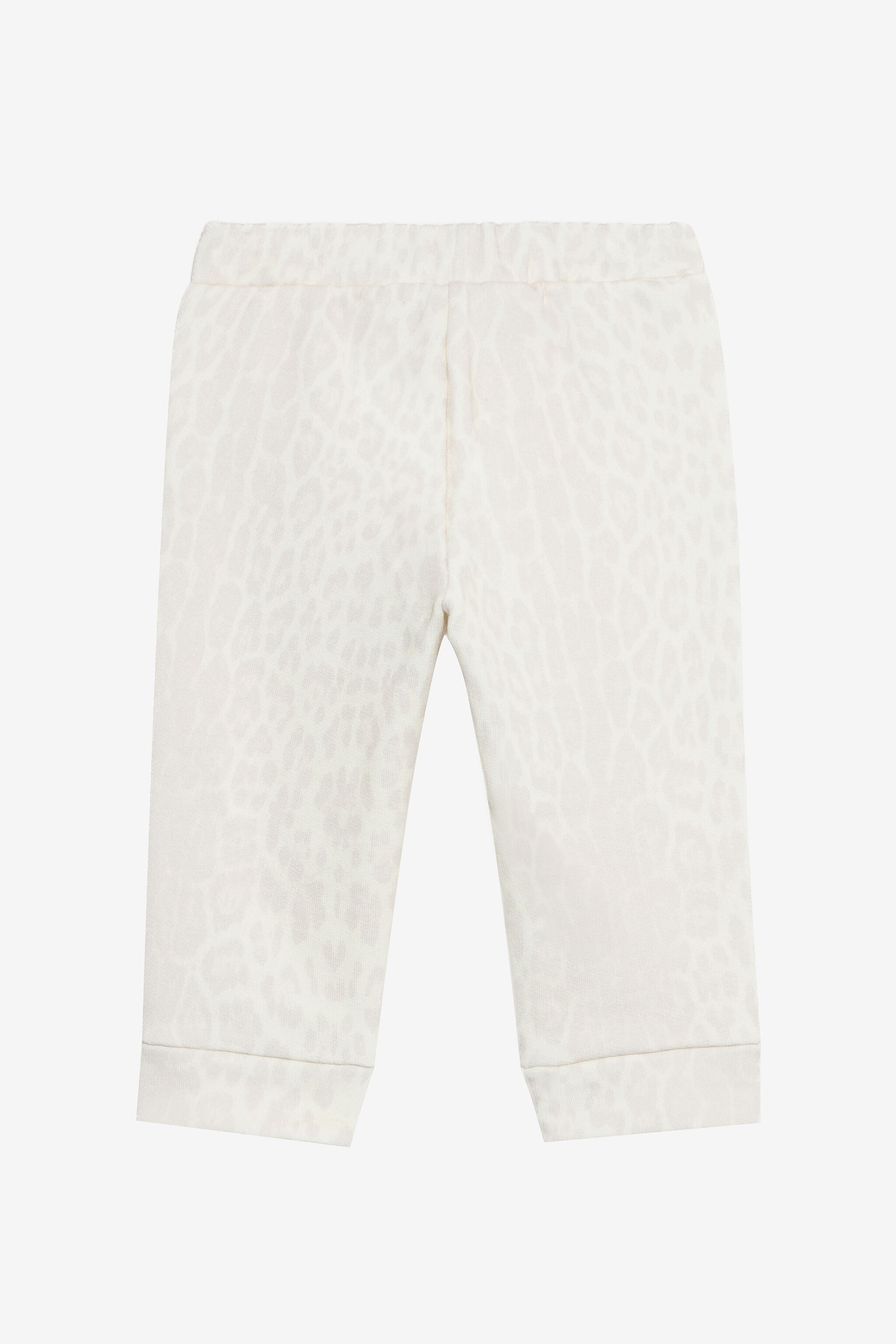 JU Ivory Track Pants with Jaguar Skin AVORY VJT204-5OO52
