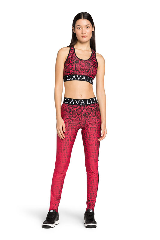 RC Python-Print Crop Top Fuchsia IST60A-LNE11