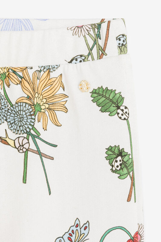 JU Floral-Print Cotton Sweatpants JU Floral-Print Cotton Sweatpants White RJT20J-5OH89
