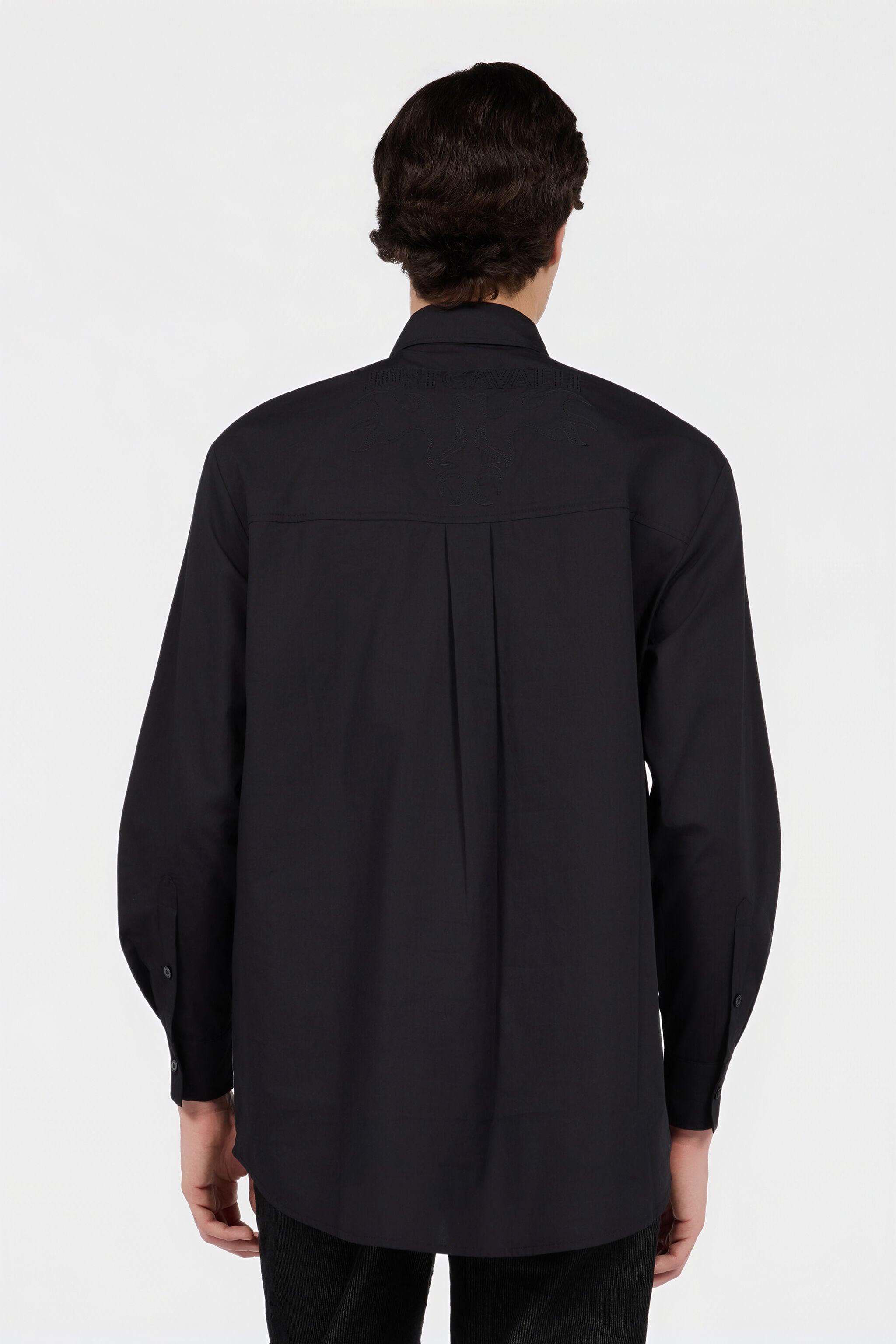 JC Camisa De Algodón Negra BLACK VFT218-VF365