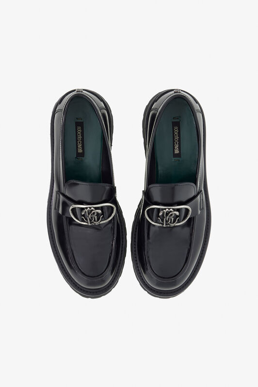 RC Loafers with RC logo Black TRS020-PZAB1