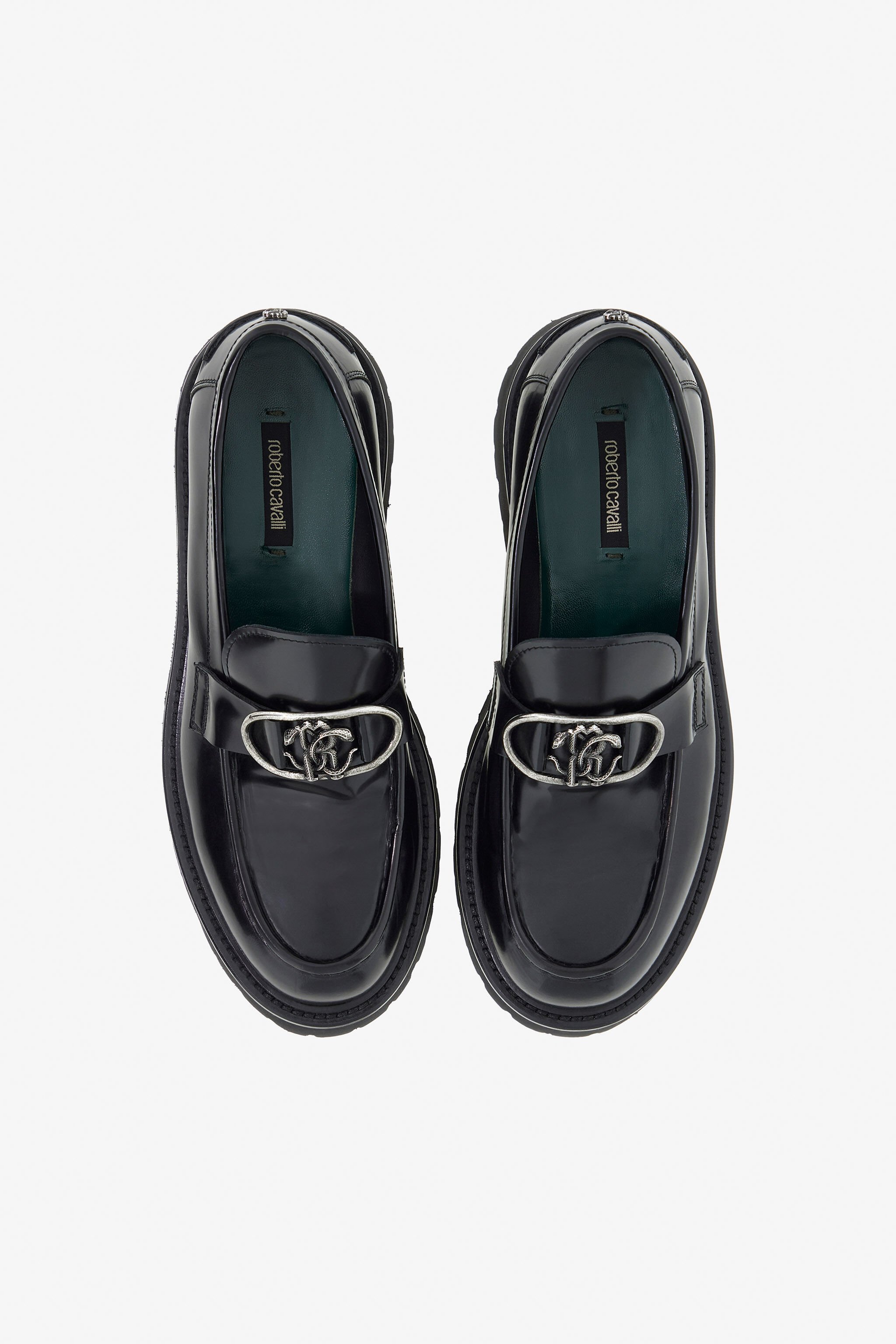 RC Loafers with RC logo Black TRS020-PZAB1