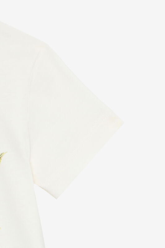 JU T-Shirt À Imprimé Floral JU T-Shirt À Imprimé Floral Blanc UJT62G-JD001