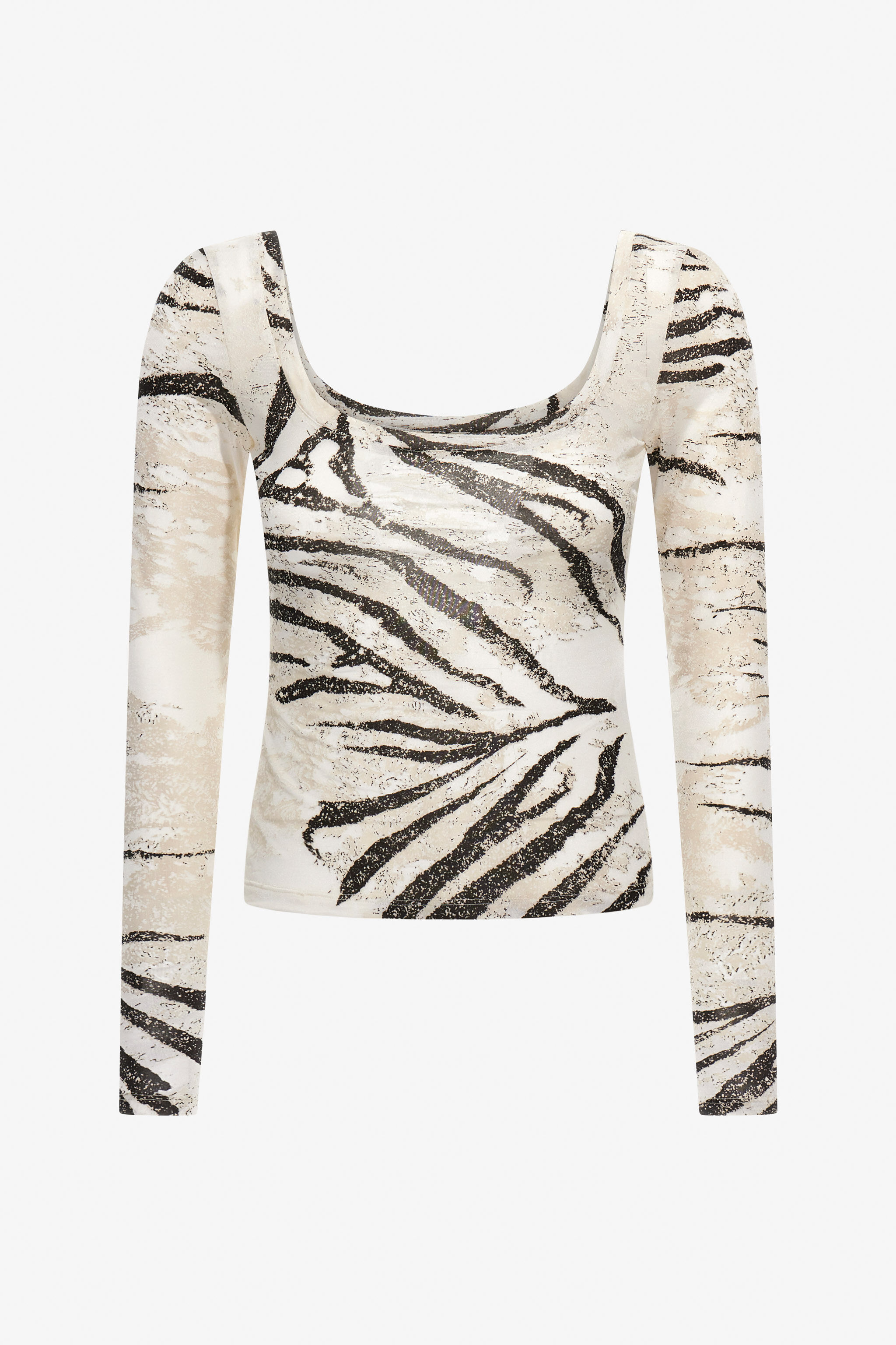 RC Zebra Print Top Ivory TKT67D-NFN17