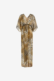 ${brand} Long kaftan with Jaguar Skin print ${colorDescription} ${masterID}