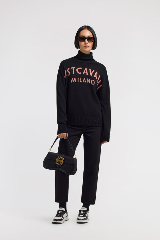 JC Maglione a dolcevita Just Cavalli Nero TFM019-TF144
