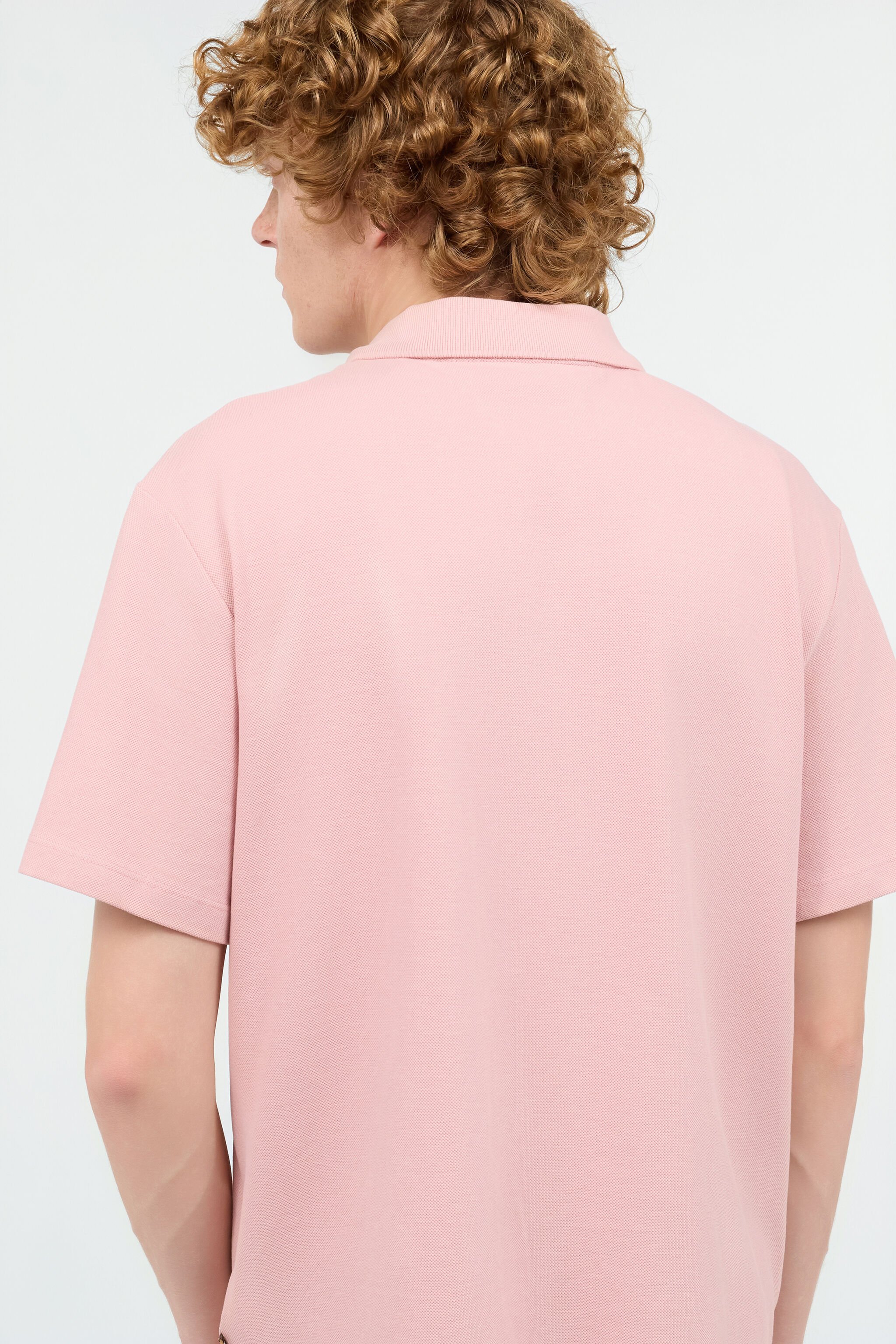 JC Polo Con Monograma JC Bordado Rosa UFT020-UF040