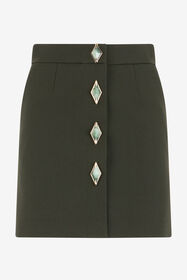 ${brand} Mini skirt with jewel buttons ${colorDescription} ${masterID}