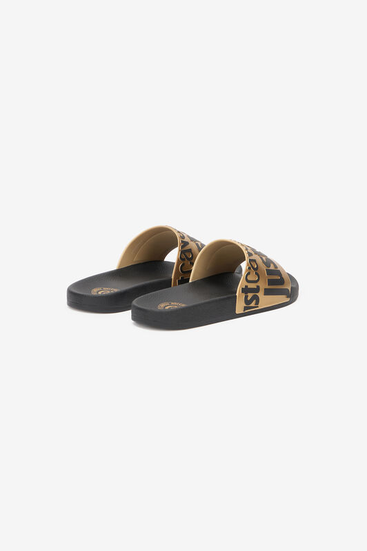 JC Mules Avec Lettrage Noir/Or UFS027-UF302