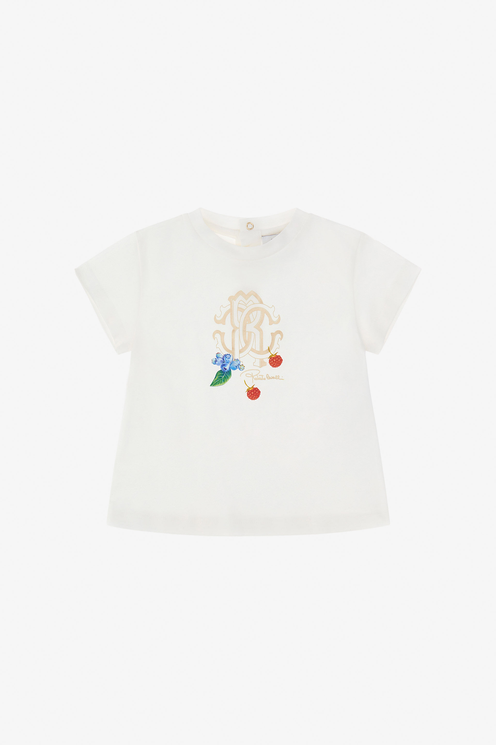 JU T-Shirt mit RC-Logo Weiß TJT605-JD001