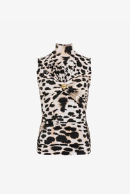 ${brand} Gerafftes Top mit Murena-Print ${colorDescription} ${masterID}